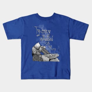 On Its Ruins (Large Design) Kids T-Shirt